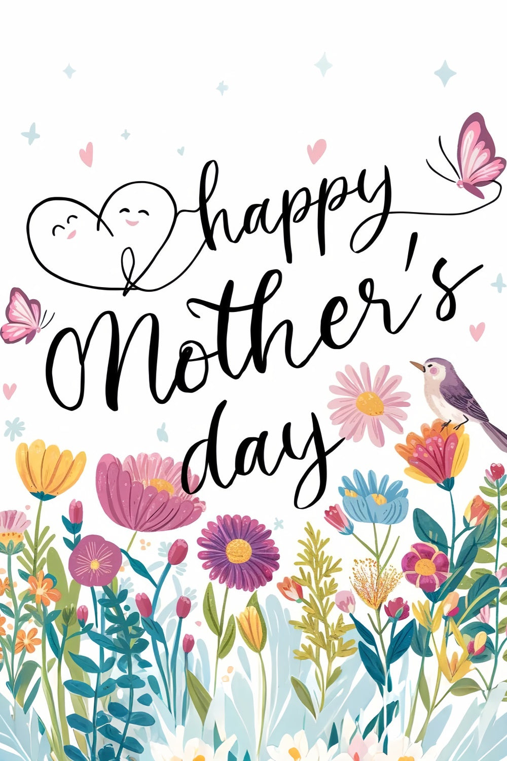 Muttertagskulissen Fröhliche Wildblumenwiese Individueller Hintergrund GTY3-219