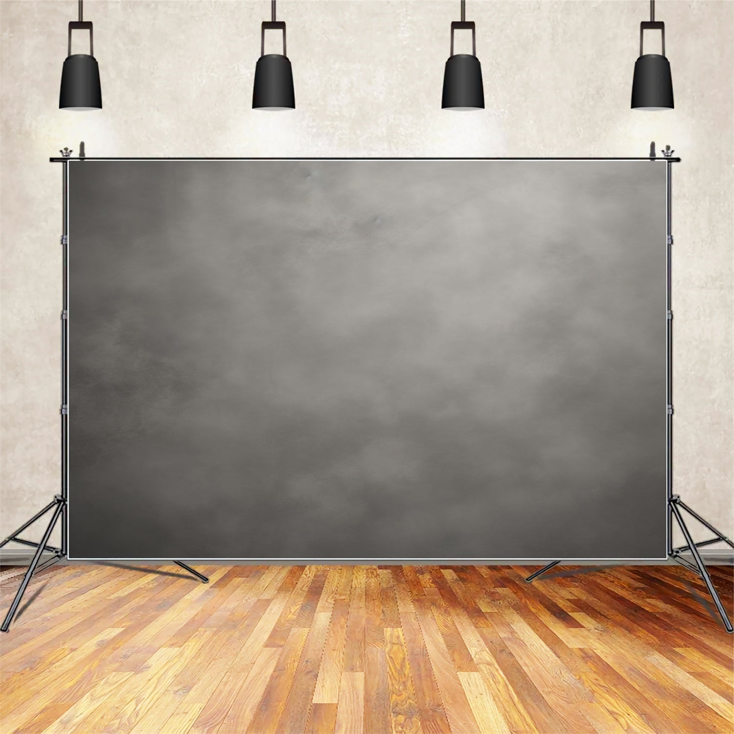 Grauer Fotohintergrund Ash Black Mist Studiohintergrund GTY3-335