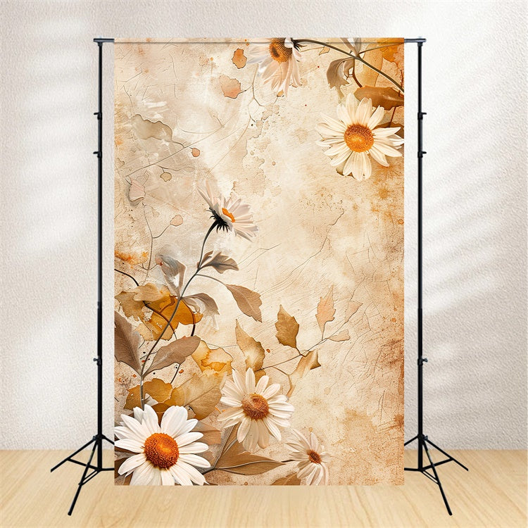 Professioneller Headshot-Hintergrund Rustikaler Daisy Bloom-Hintergrund GTY3-350