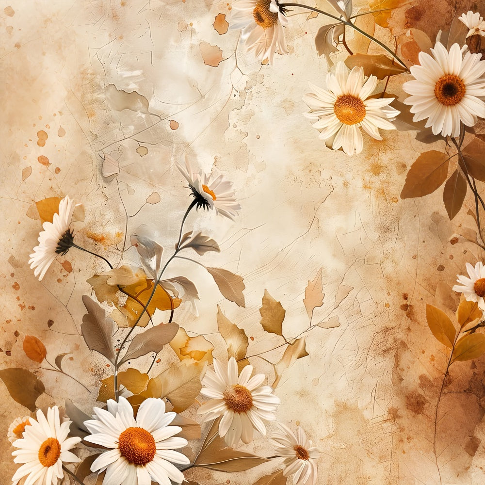 Professioneller Headshot-Hintergrund Rustikaler Daisy Bloom-Hintergrund GTY3-350