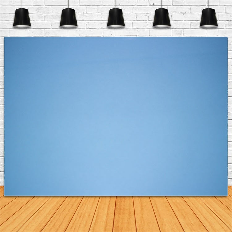 Blauer Schul-Fotohintergrund Azurblau Matte Tone Backdrop GTY3-371