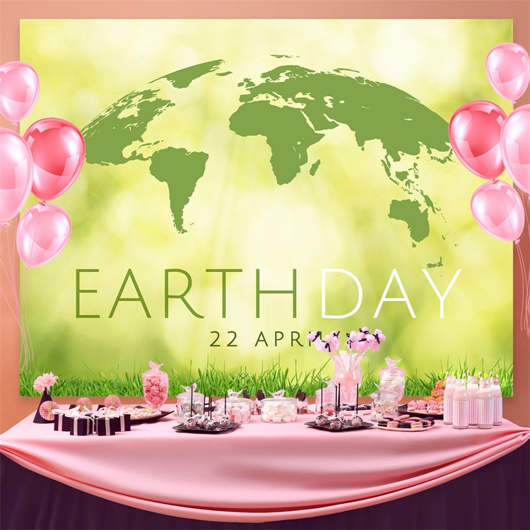 Happy Earth Day Backdrop Earth Day 22. April Veranstaltungshintergrund GTY3-52