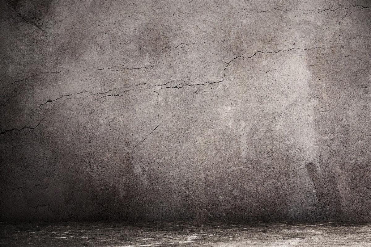 Graue Fotokulisse Rissiger Beton Rustikale graue Kulisse GTY3-77