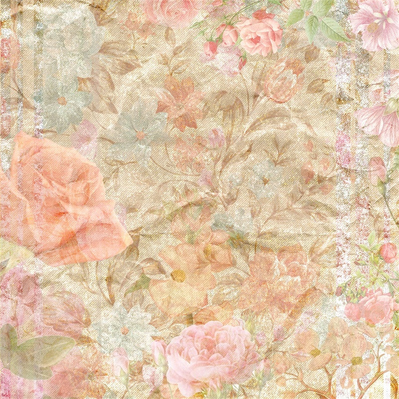 Porträtfoto-Hintergrund Verträumter Pastellblüten-Hintergrund GTY3-87