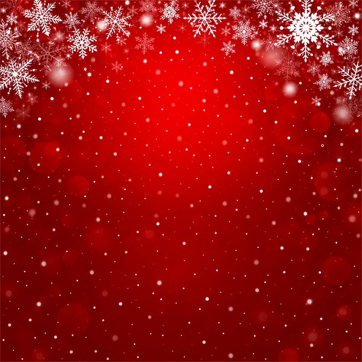 Weihnachtlicher Hintergrund Karmesinrote Schneeflocken Bokeh-Muster HQ610-178