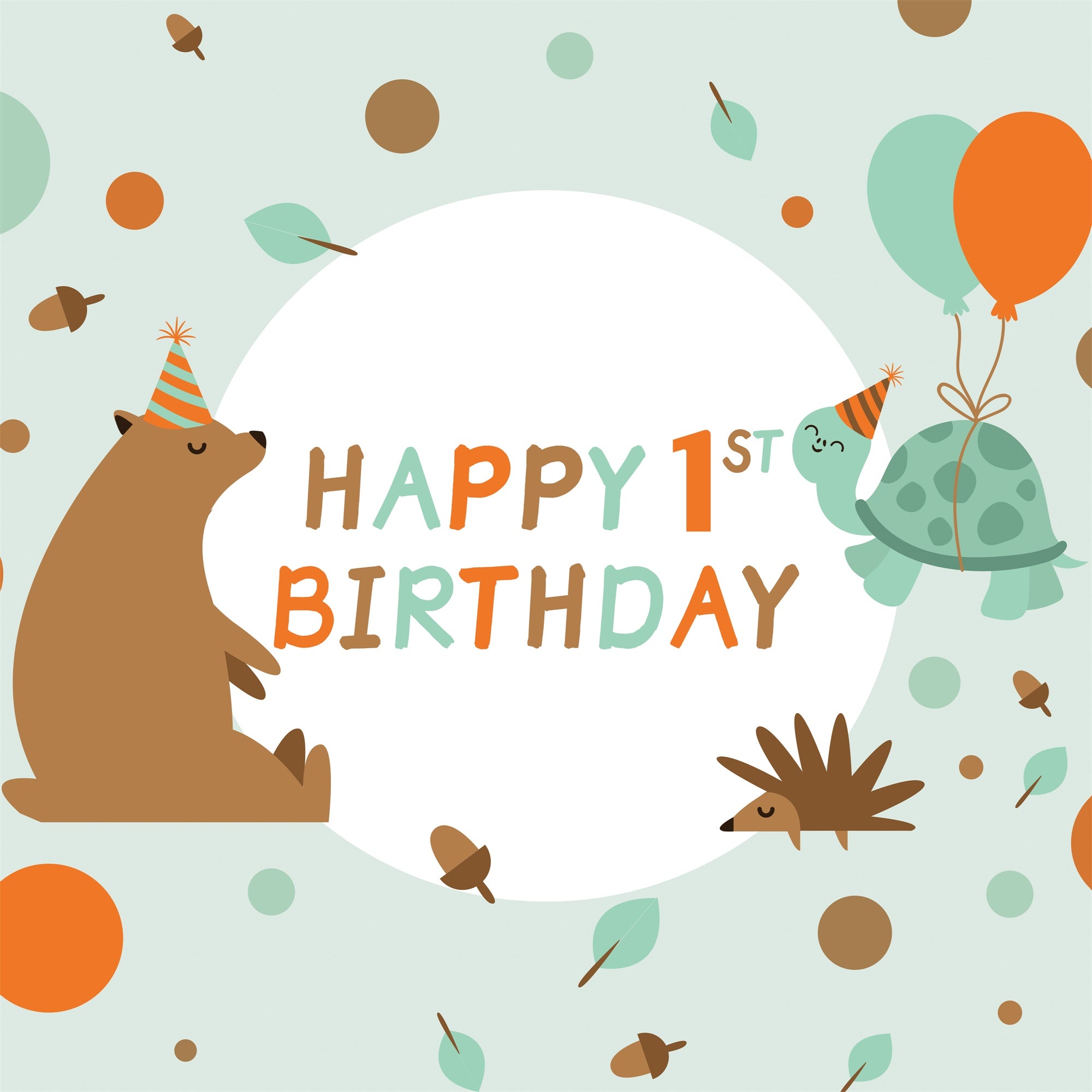 Personalisierte Geburtstag Backdrops 1. Cute Forest Tiere Backdrop LXX1-222