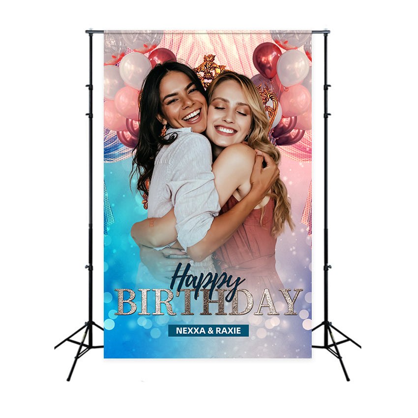 Customized Backdrop für Geburtstag Chic Ballon Feier Backdrop LXX1-228