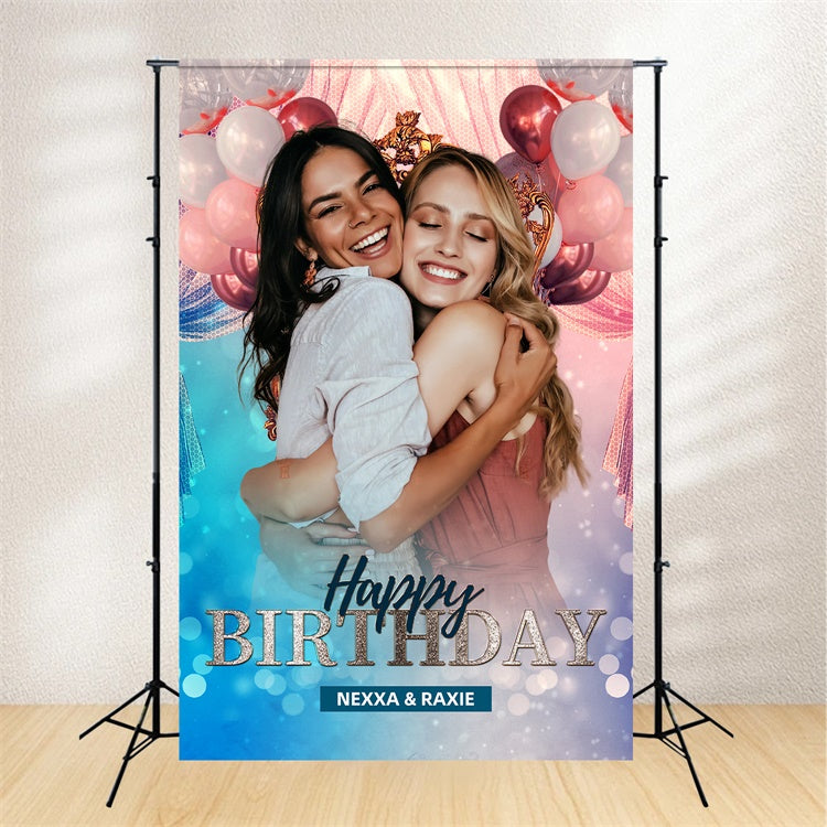 Customized Backdrop für Geburtstag Chic Ballon Feier Backdrop LXX1-228