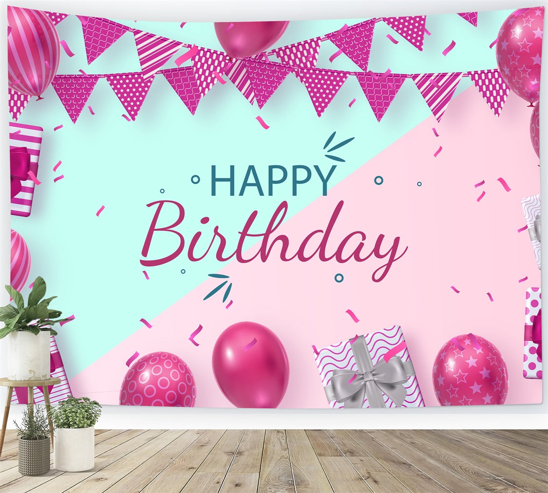 Personalisierte Backdrops Geburtstag Ballons Party Geschenke Backdrop LXX1-250