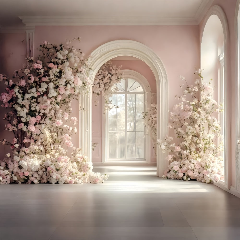 Backdrops für Haustierfotografie Pastell Blumen Bogen Hintergrund LXX1-254