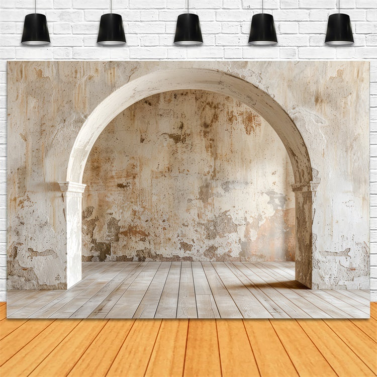Haustierfotografie Backdrops Alte Mauer Rustikaler Bogen Backdrop LXX1-256