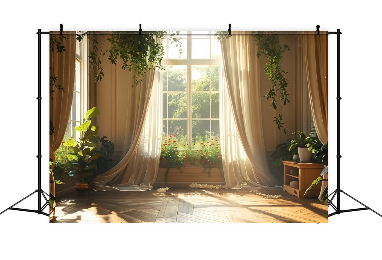 Haustierfotografie Hintergrund Sonnenlicht Fenster Szene Hintergrund LXX1-278