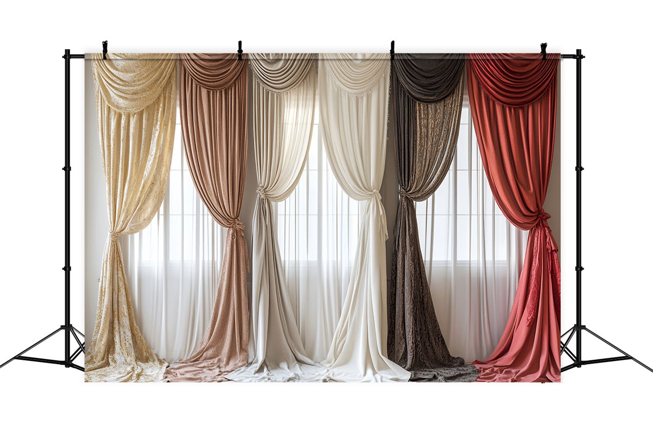 Haustier-Hintergrundbilder Vintage inspirierte drapierte Vorhang-Hintergrundbilder LXX1-279