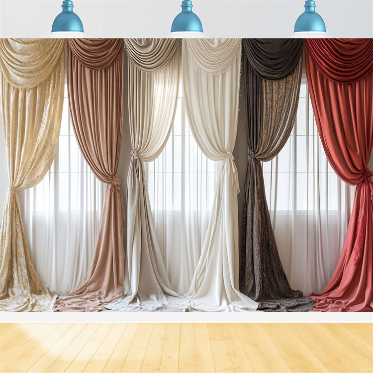 Haustier-Hintergrundbilder Vintage inspirierte drapierte Vorhang-Hintergrundbilder LXX1-279