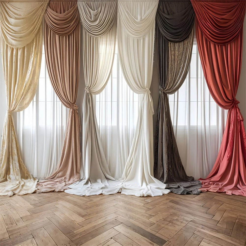 Haustier-Hintergrundbilder Vintage inspirierte drapierte Vorhang-Hintergrundbilder LXX1-279