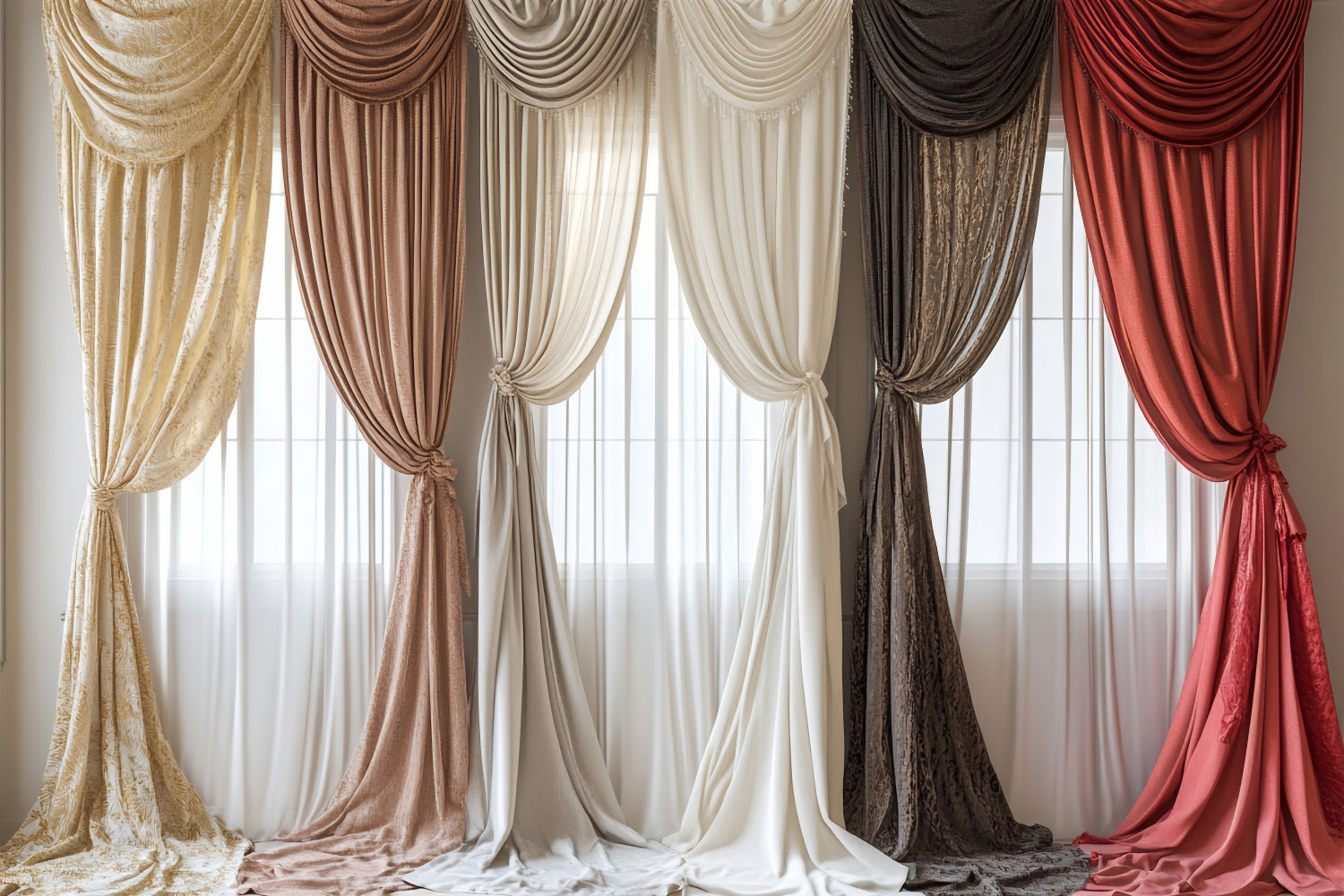 Haustier-Hintergrundbilder Vintage inspirierte drapierte Vorhang-Hintergrundbilder LXX1-279
