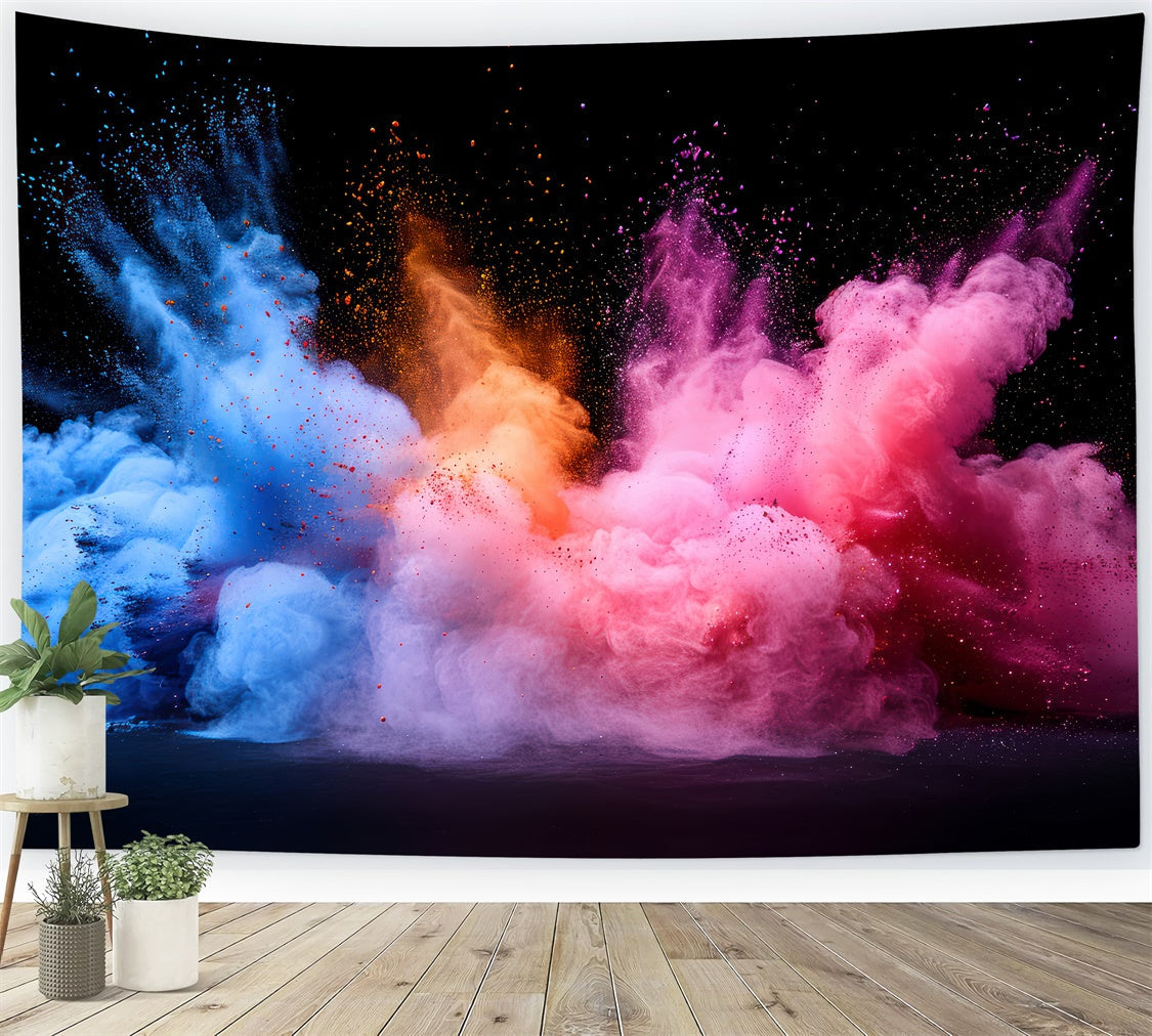 Haustier-Fotografie-Hintergrundkulisse Dynamische Explosion Lebendige Farben Hintergrund LXX1-288