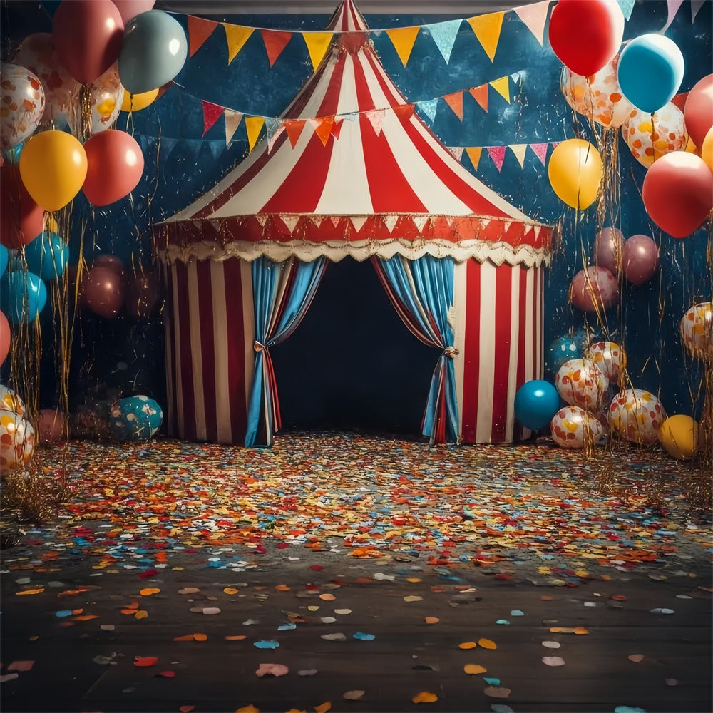 Pet Backdrops Karneval Zelt bunte Feier Hintergrund LXX1-292