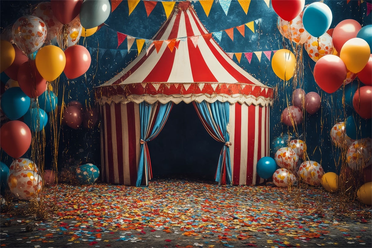 Pet Backdrops Karneval Zelt bunte Feier Hintergrund LXX1-292