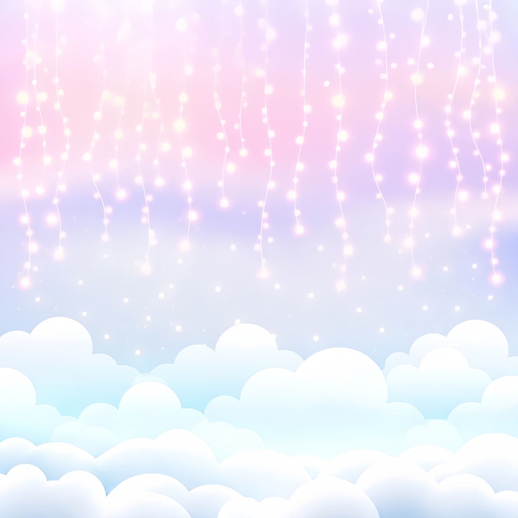 Himmel Wolken Backdrop Magische Lichterkette Backdrop LXX1-330