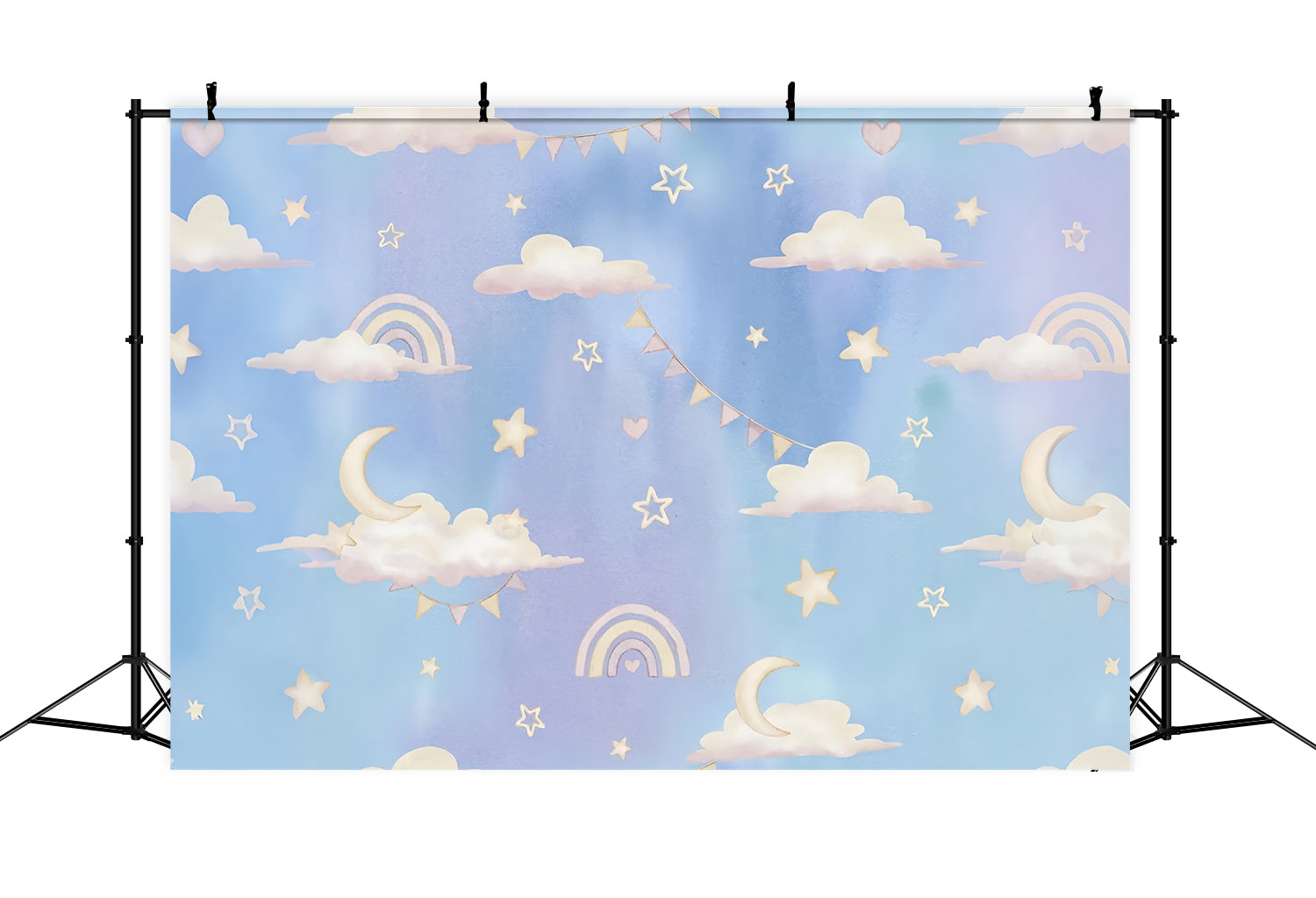 Backdrop Wolken Pastell Sternennacht Backdrop LXX1-344