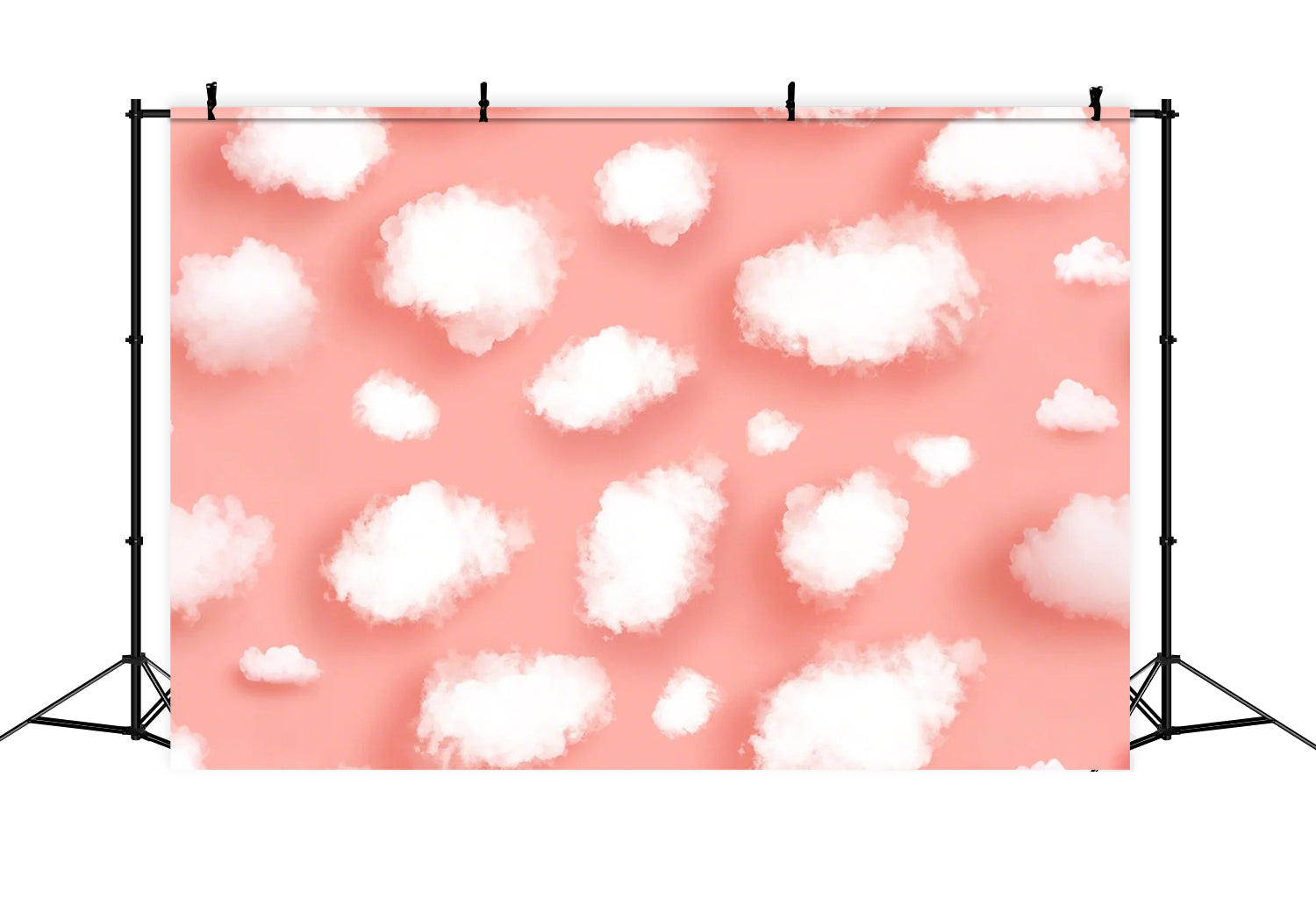 Rosa Himmel Backdrop Weiße Wolke Fluffy Backdrop LXX1-347