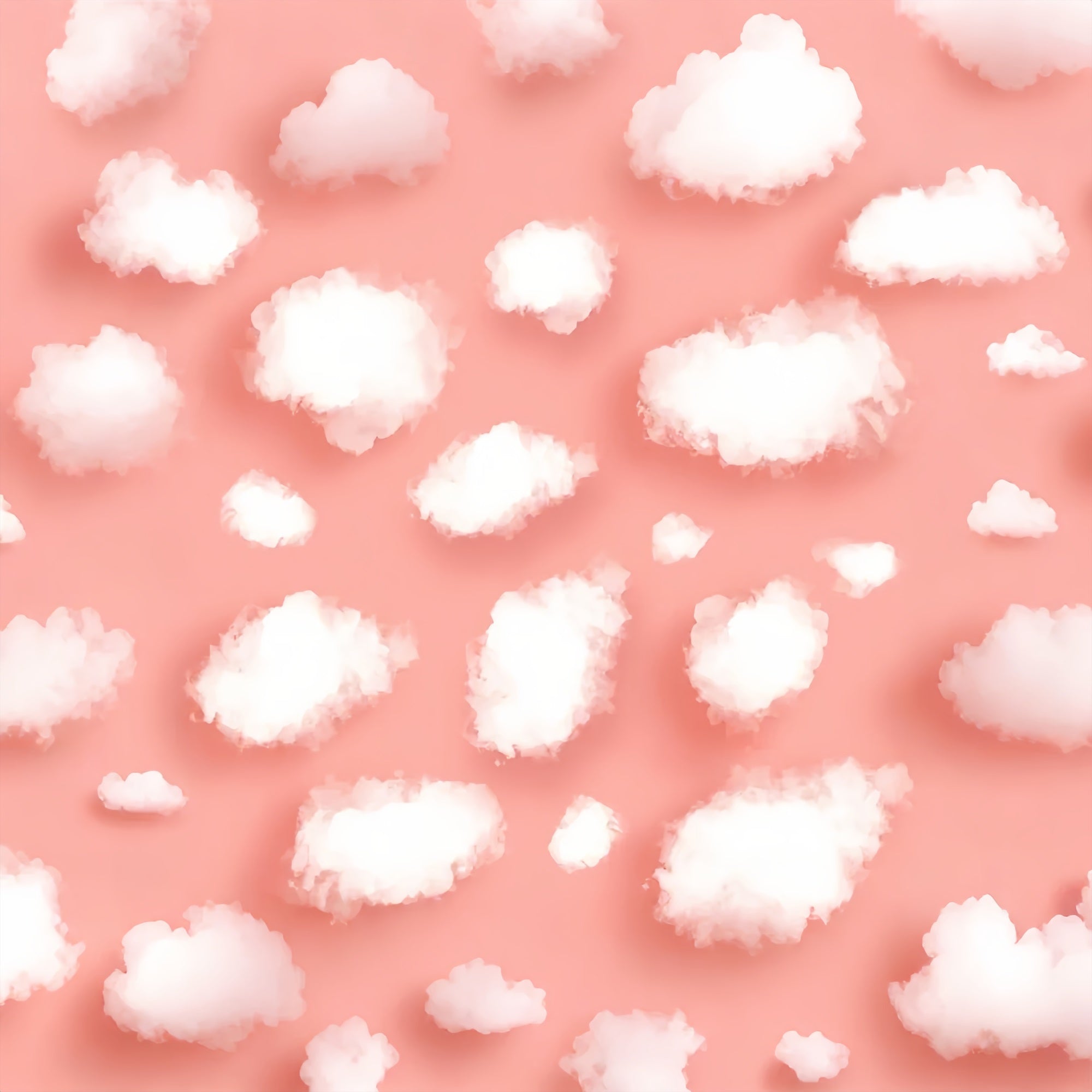 Rosa Himmel Backdrop Weiße Wolke Fluffy Backdrop LXX1-347