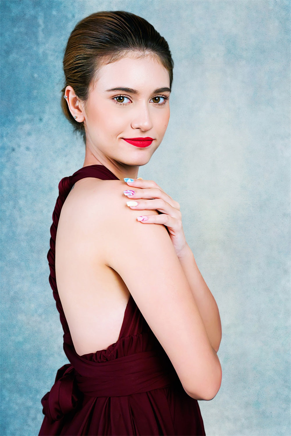 Abstrakte Fotografie Backdrops Chilled Blue Texture Backdrop LXX1-359