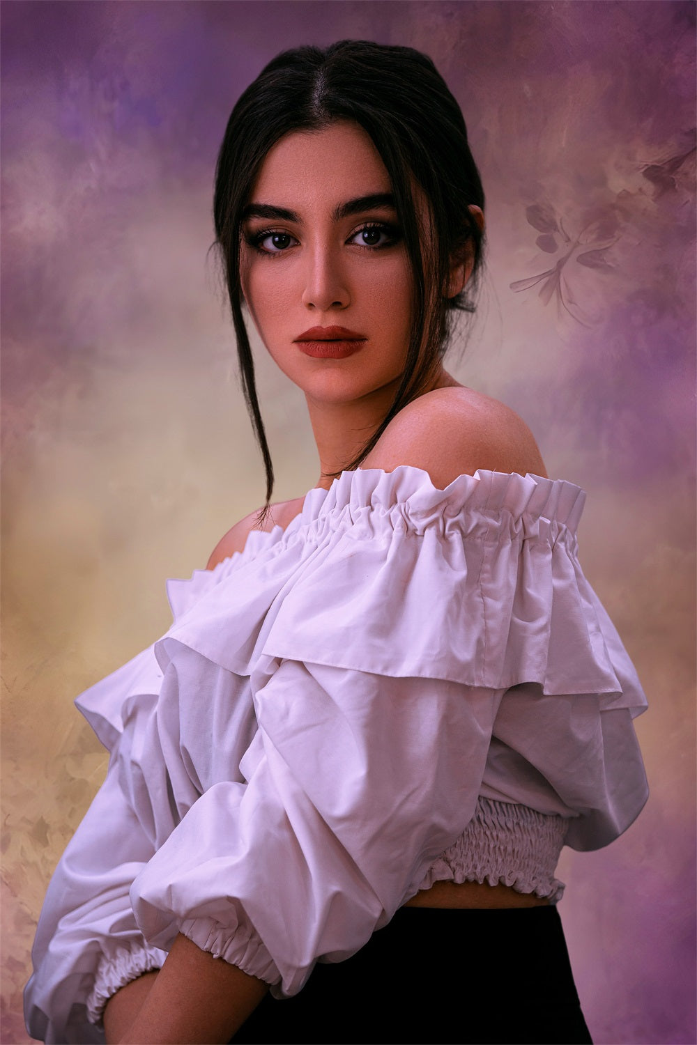 Abstrakte Hintergrundbilder Fotografie Deep Purple Mist Hintergrund LXX1-403