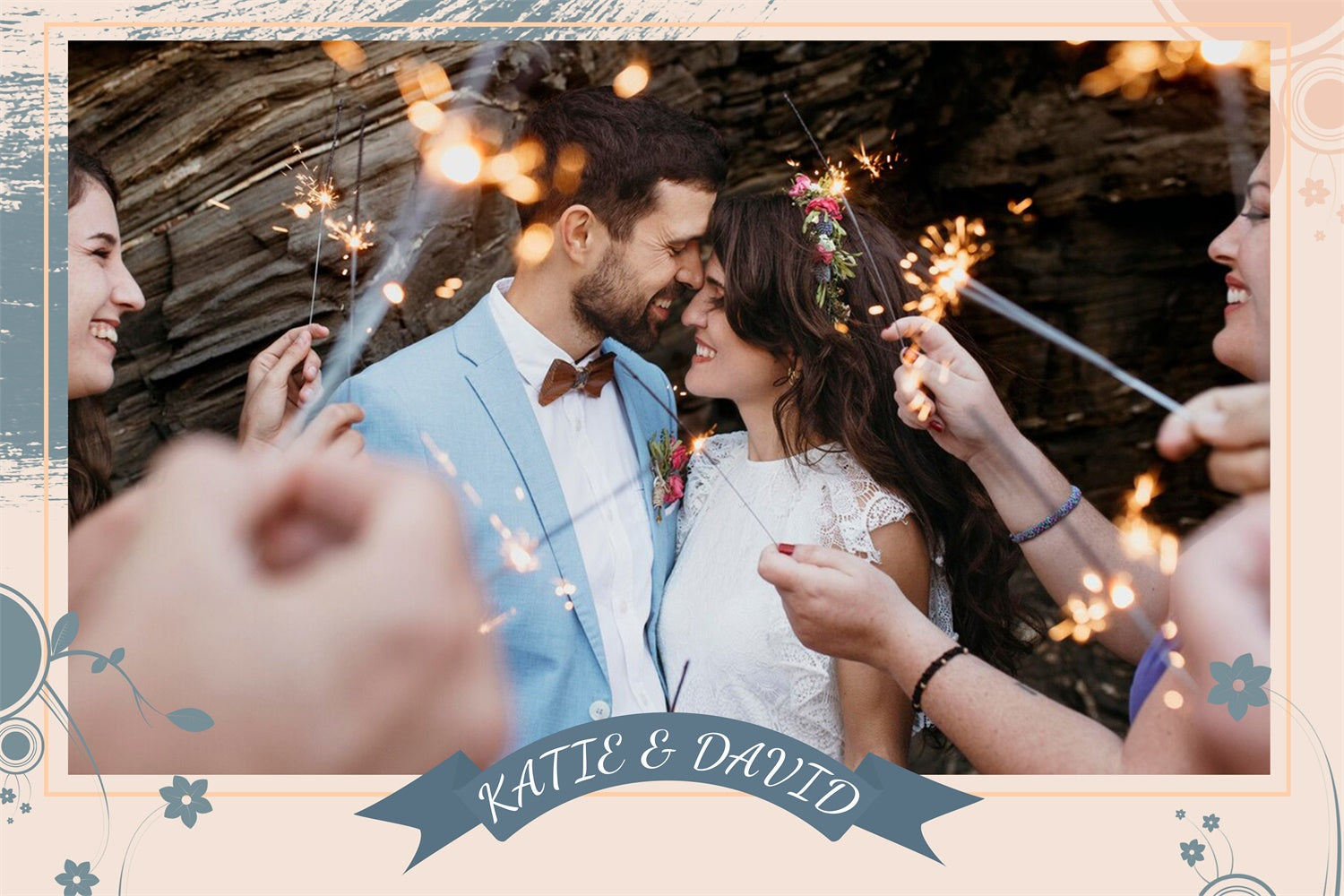 Customized Hochzeit Backdrop Joyful Feuerwerk Sparkle Bliss Backdrop LXX2-140