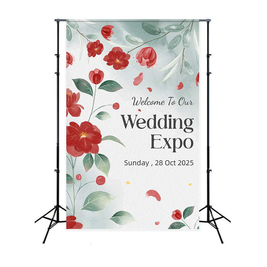 Custom Backdrop Hochzeit Romantische Blumen Hochzeit Expo Backdrop LXX2-169