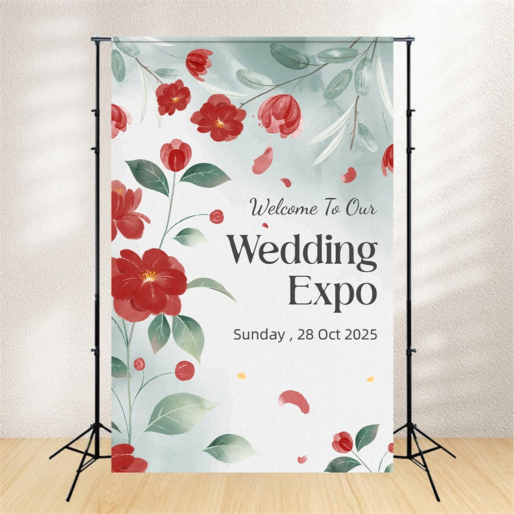 Custom Backdrop Hochzeit Romantische Blumen Hochzeit Expo Backdrop LXX2-169