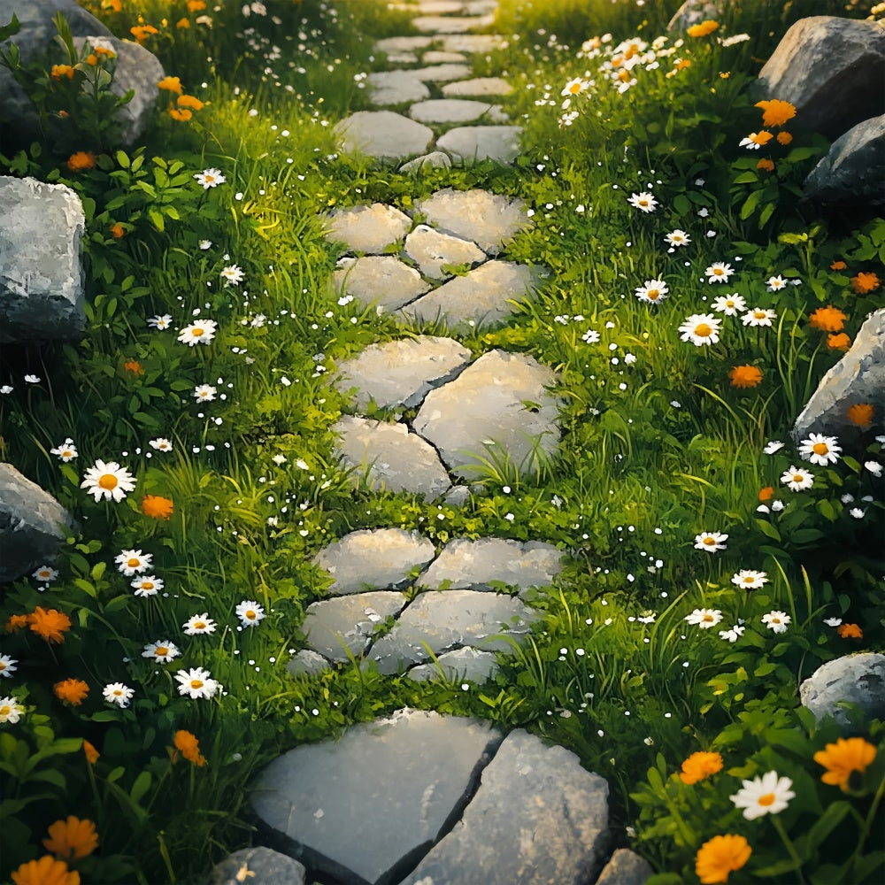 Floor Backdrops Wildblumen Kieselweg Floor Backdrop LXX2-231