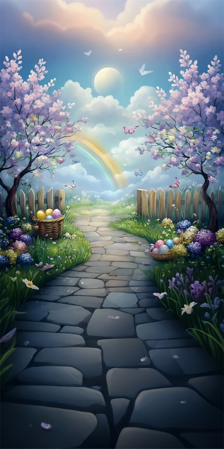 Ostern Backdrops Ideen Kirschblüte Pastell Himmel Sweep Backdrop LXX2-273