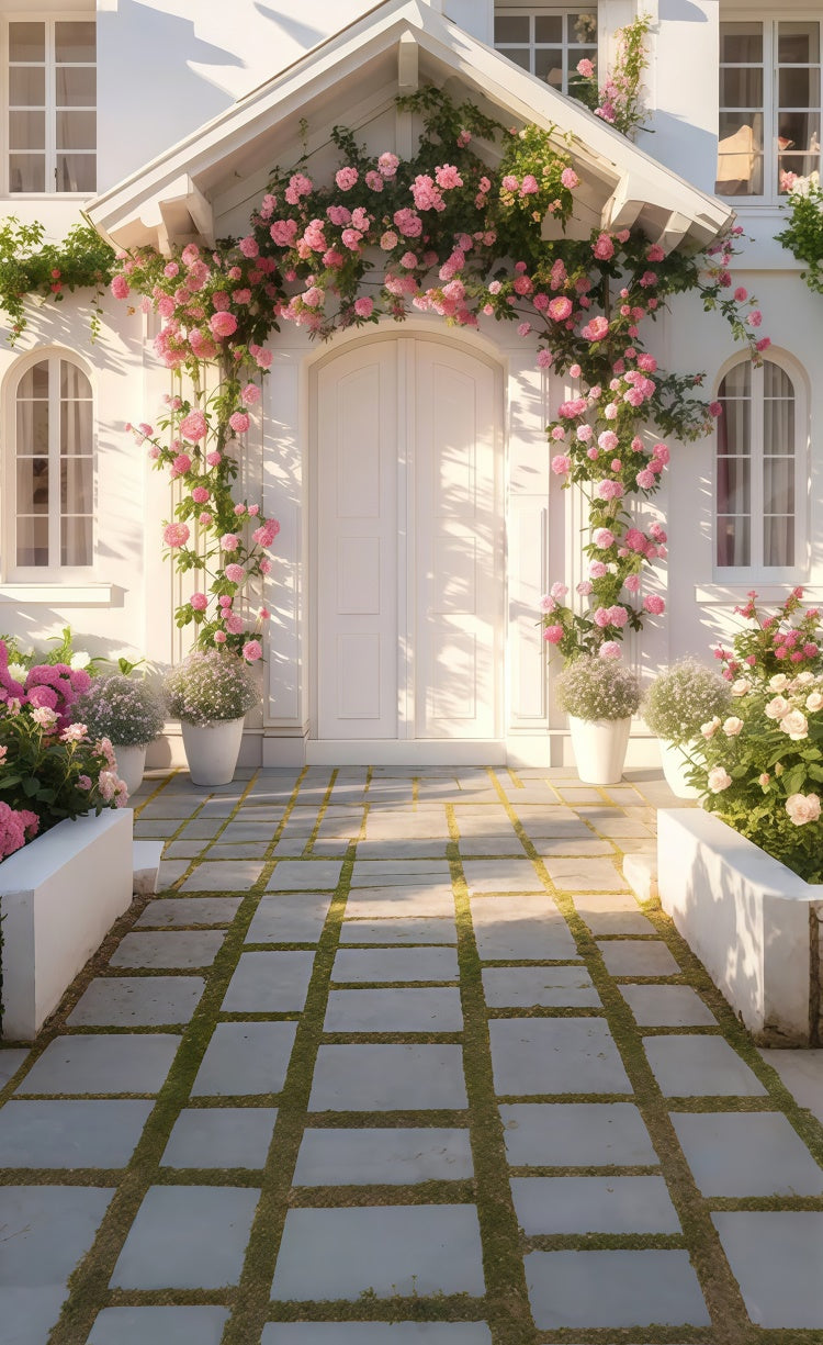 Frühling Hintergrund Ideen Dreamy Porch Rose Climbing Sweep Backdrop LXX2-278