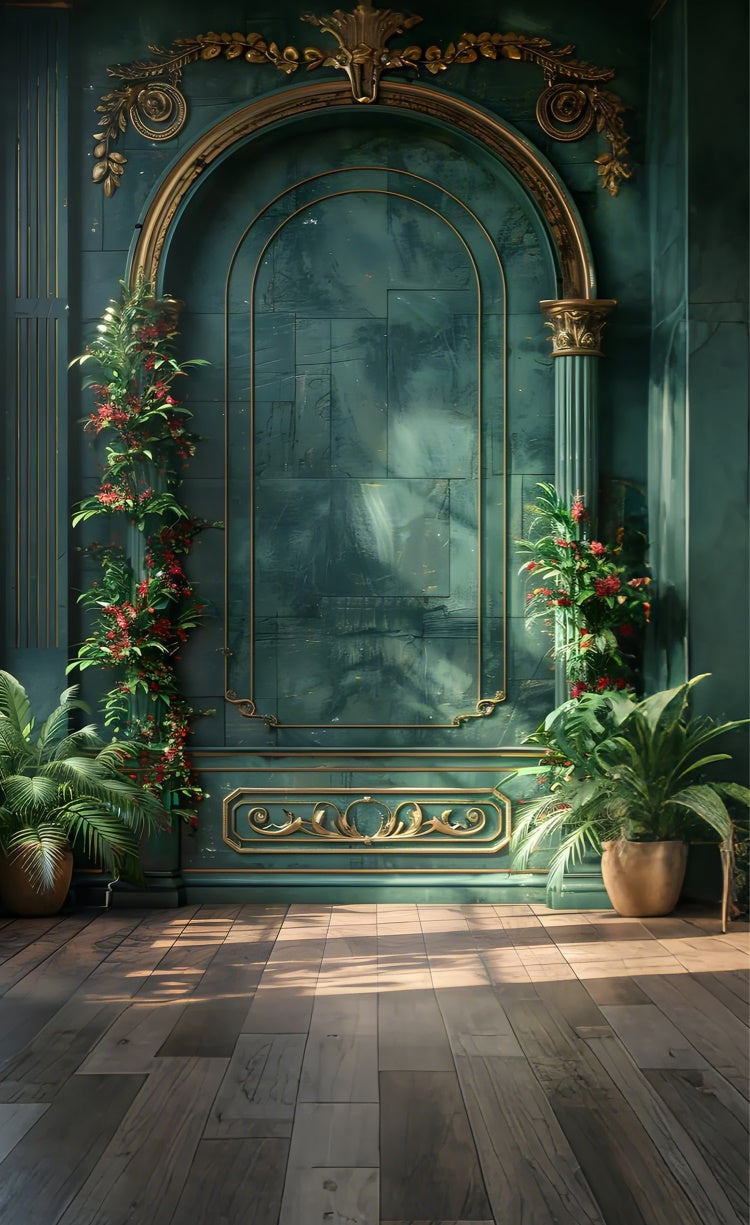 Muttertag Backdrop Gothic Eleganz Blumenbogen Sweep Backdrop LXX2-280