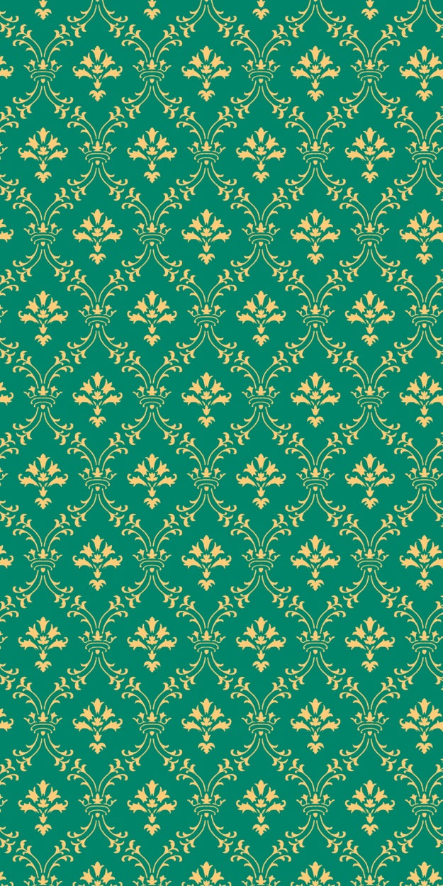 Damast Backdrop Smaragd Damast Vintage Floral Sweep Backdrop LXX2-287