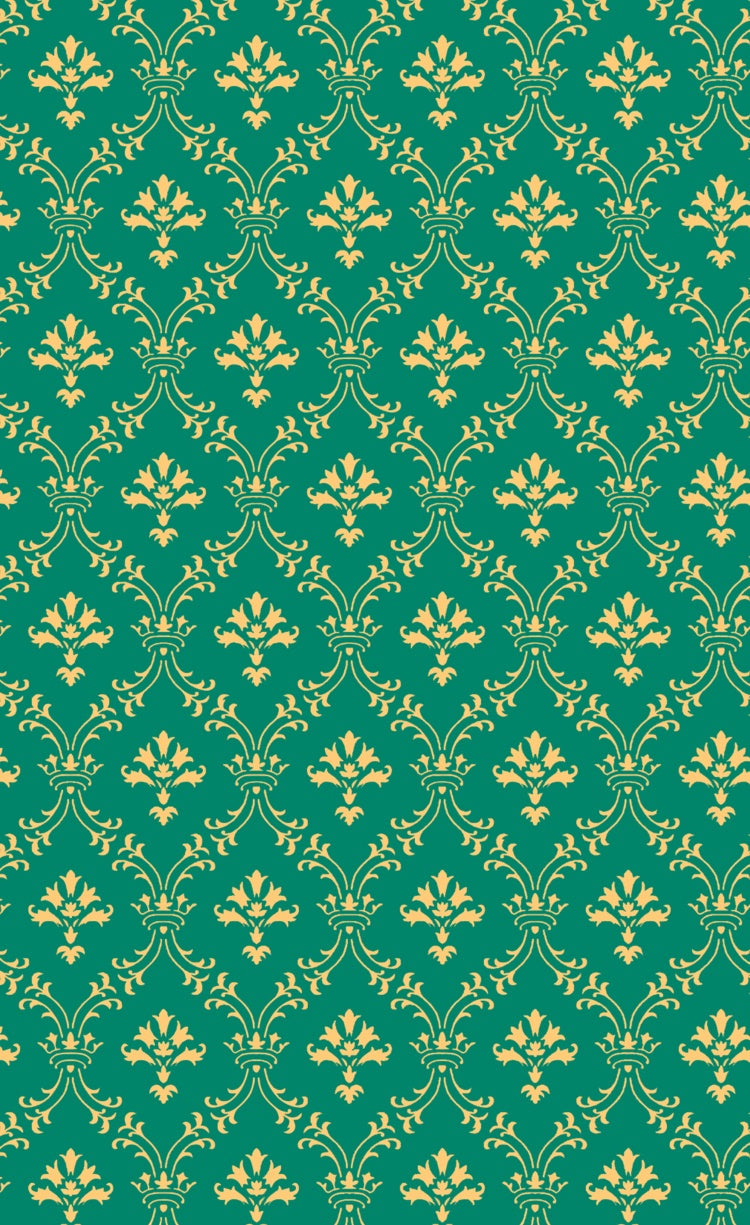 Damast Backdrop Smaragd Damast Vintage Floral Sweep Backdrop LXX2-287