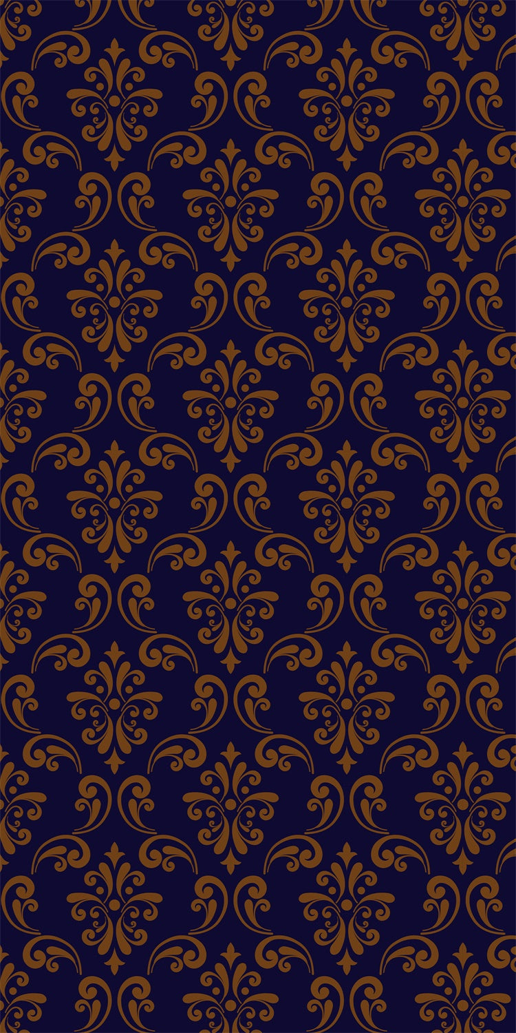 Damast Fotohintergründe Königsblau Goldener Damast Sweep Backdrop LXX2-289