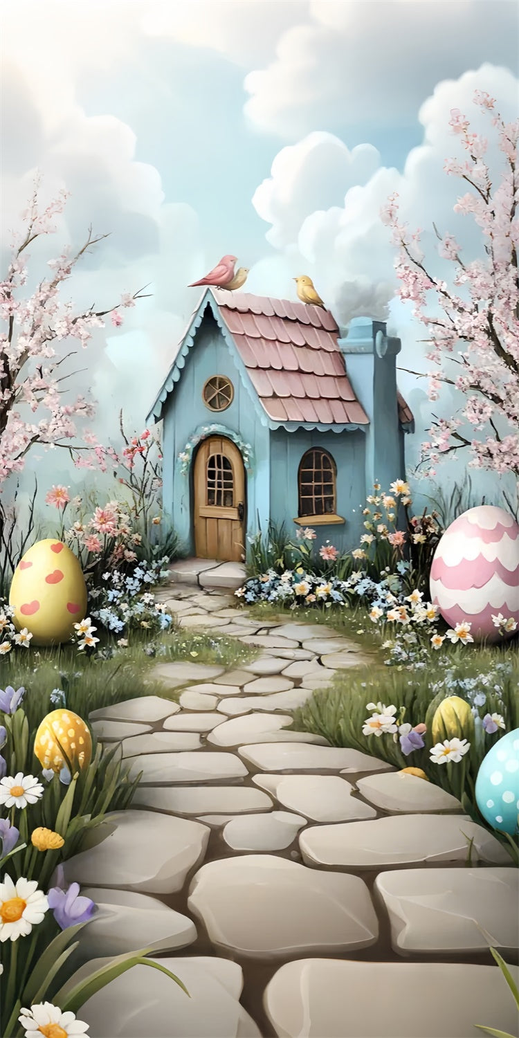 Ostern Backdrops Ideen Ostern Landhaus Kirschblüte Sweep Backdrop LXX2-304