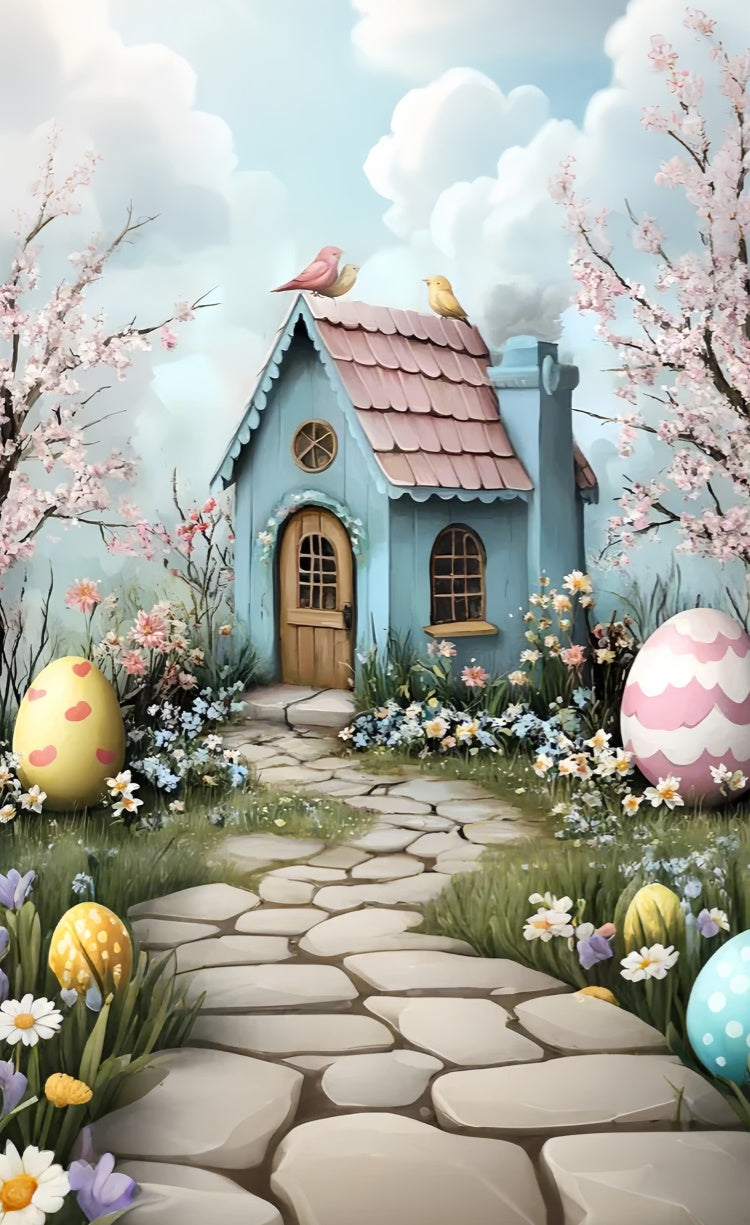 Ostern Backdrops Ideen Ostern Landhaus Kirschblüte Sweep Backdrop LXX2-304