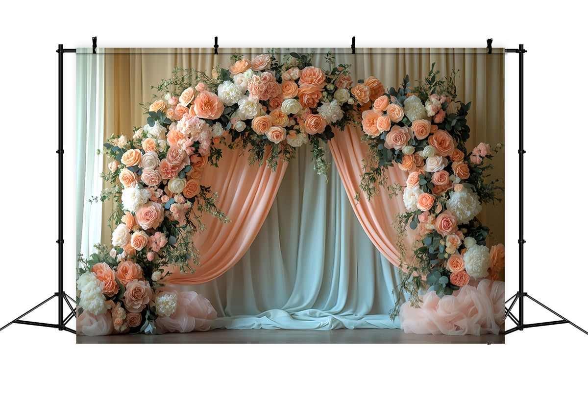 Frühlings-Hintergrundbilder Verträumtes Blumenarrangement Bogenhintergrund LXX2-44