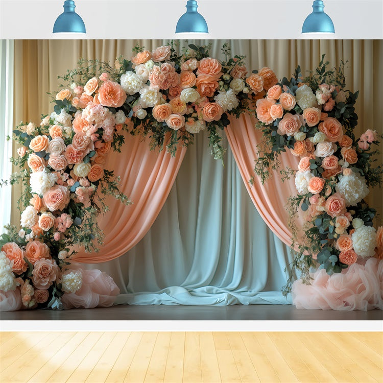 Frühlings-Hintergrundbilder Verträumtes Blumenarrangement Bogenhintergrund LXX2-44
