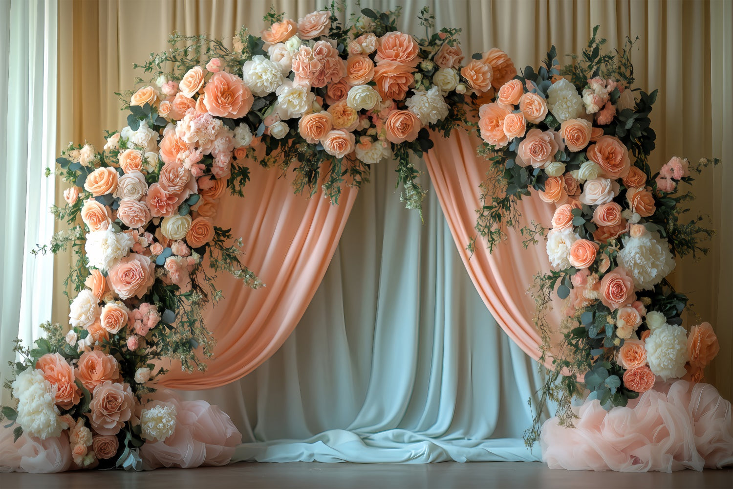 Frühlings-Hintergrundbilder Verträumtes Blumenarrangement Bogenhintergrund LXX2-44