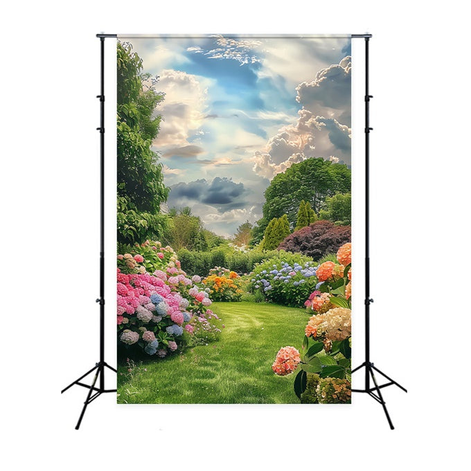 Frühlingshintergrund Ideen Florales Paradies Blauer Himmel Hintergrund LXX2-62