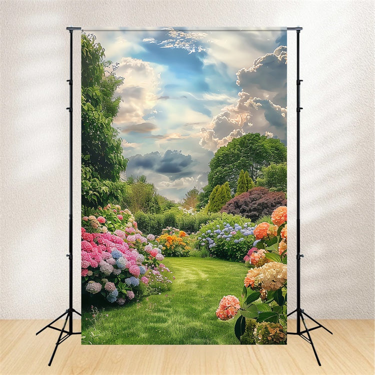 Frühlingshintergrund Ideen Florales Paradies Blauer Himmel Hintergrund LXX2-62