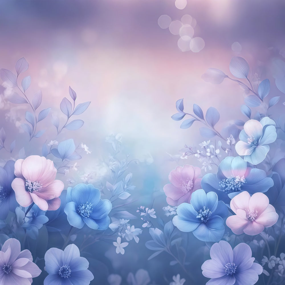 Muttertag Backdrop Blau Rosa Floral Glow Backdrop LXX3-33