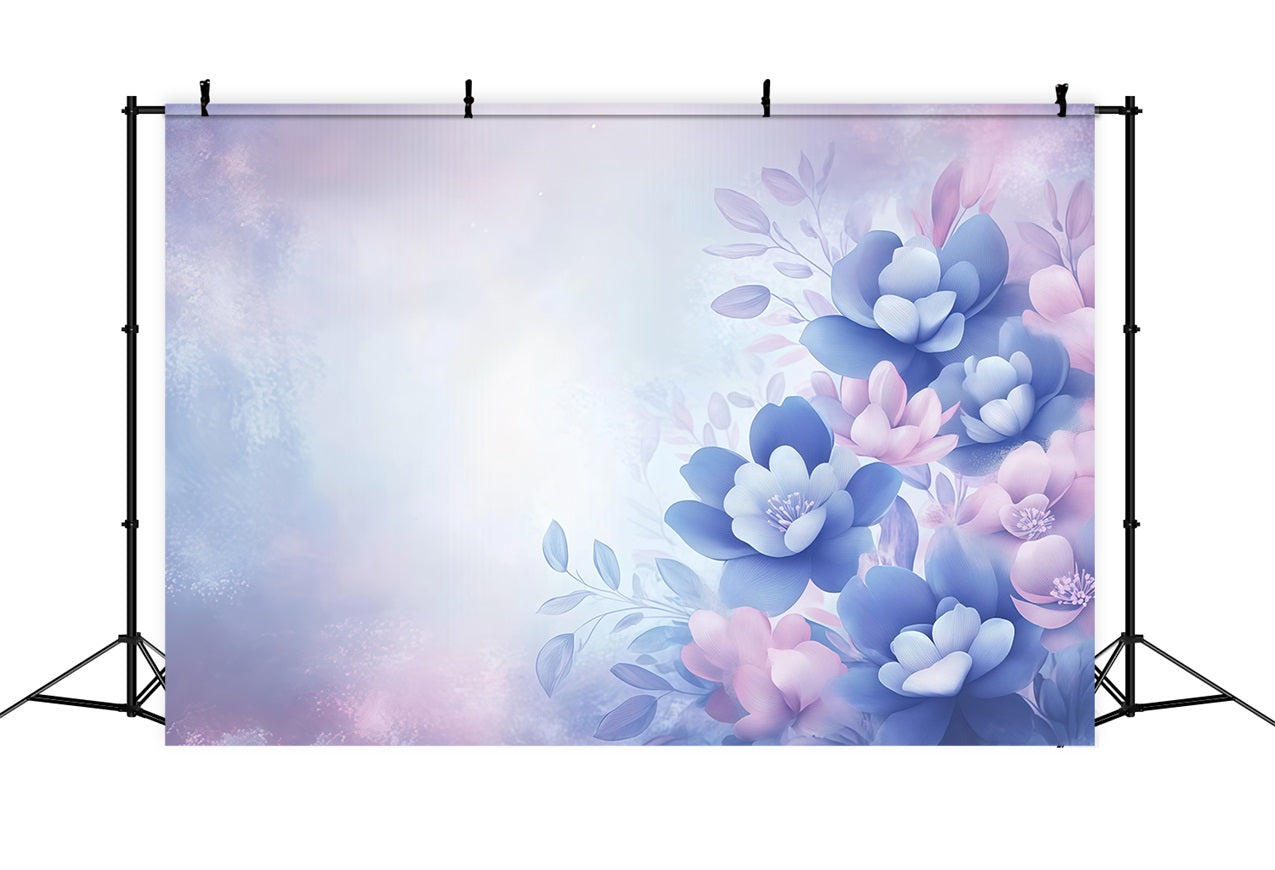 Muttertag Backdrop Blau Lila Floral Dream Backdrop LXX3-34
