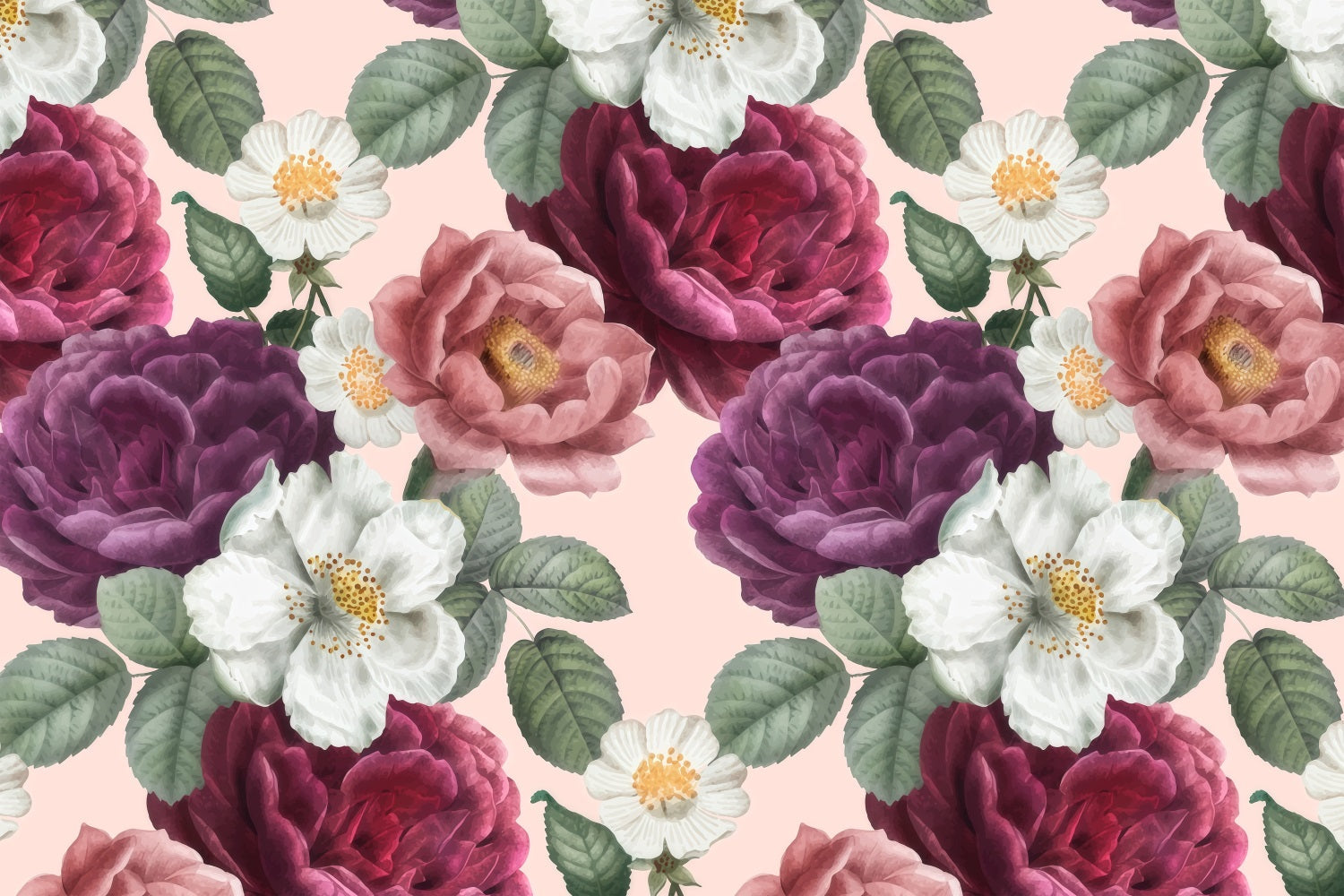 Muttertag Fotohintergrund Vintage Floral Muster Hintergrund LXX3-39