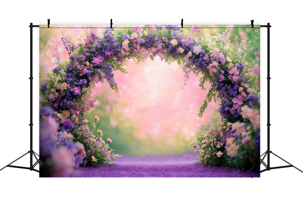 Backdrop Ideen für Muttertag Blumenbogen Pastell Backdrop LXX3-45